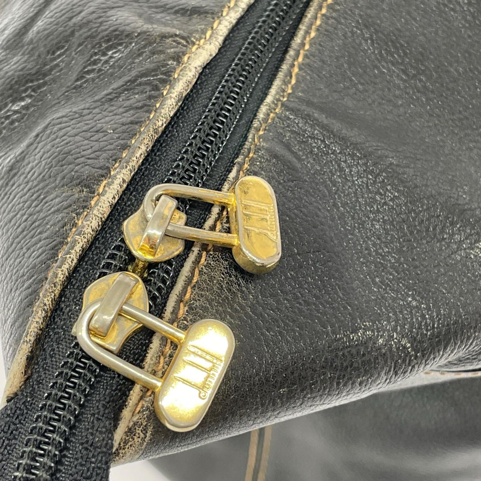 dunhill チェルシーライン レザーボストンバッグ