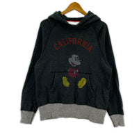 パーカー ×Disney プリント BLK S S ブラック