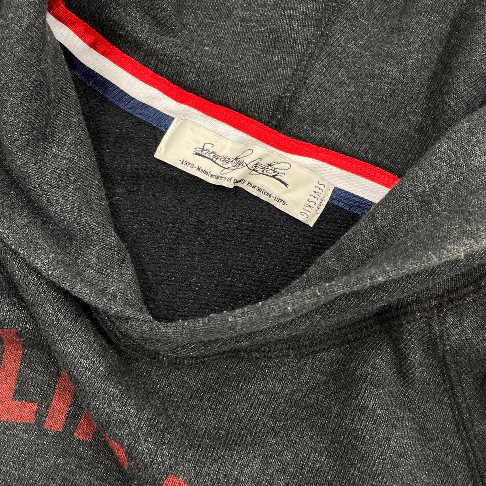 パーカー ×Disney プリント BLK S S ブラック