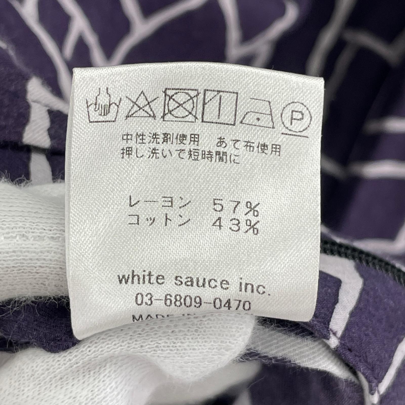 半袖シャツ ジップシャツ 柄 PPL パープル