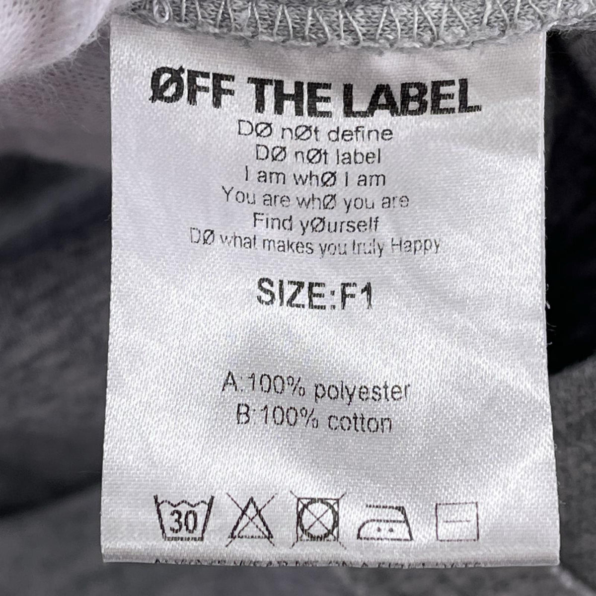 ポロシャツ OFF THE LABEL グレー グレー