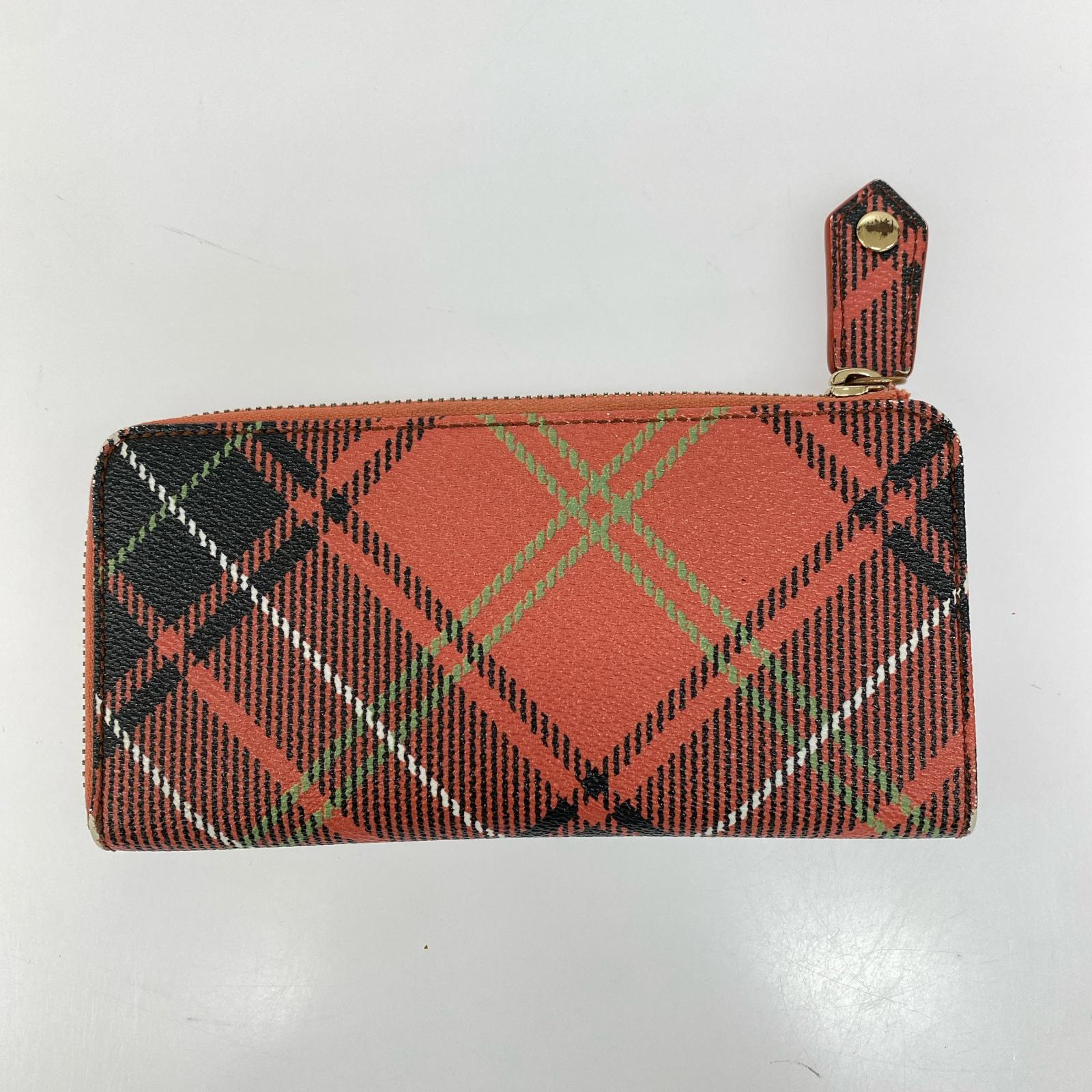 長財布 ラウンドファスナー チェック