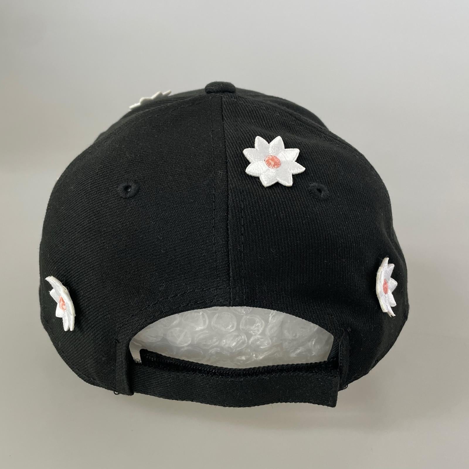 キャップ ×NICK GEAR 3D Flower Cap ブラック ブラック