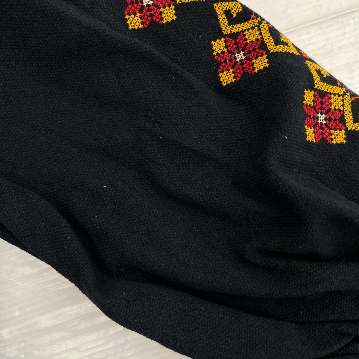 その他アウター Freada インド刺繍 前開きガウン ブラック
