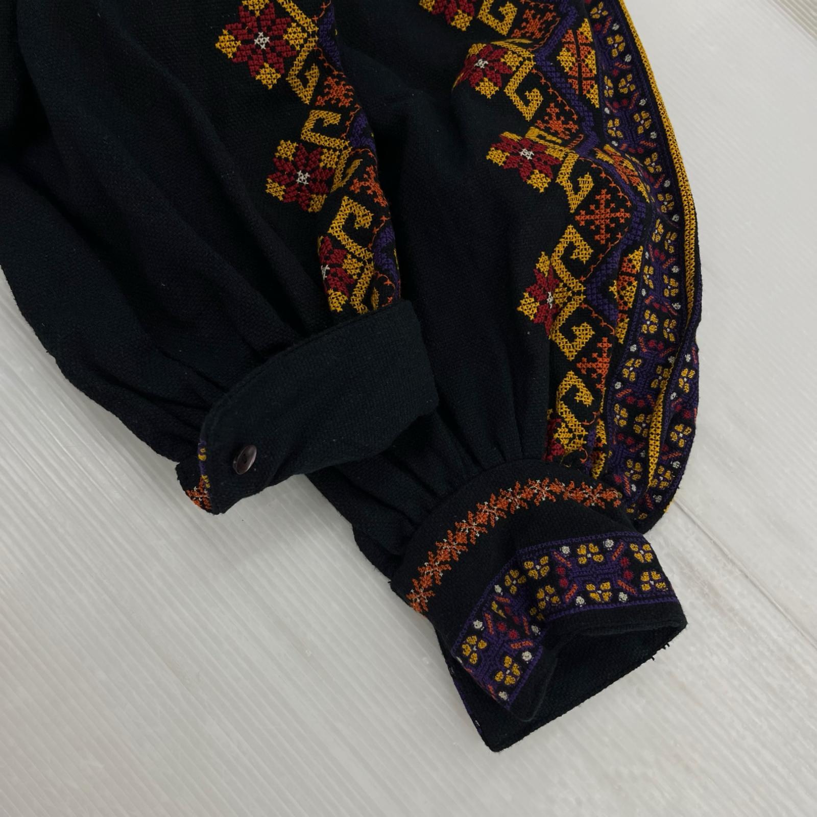 その他アウター Freada インド刺繍 前開きガウン ブラック