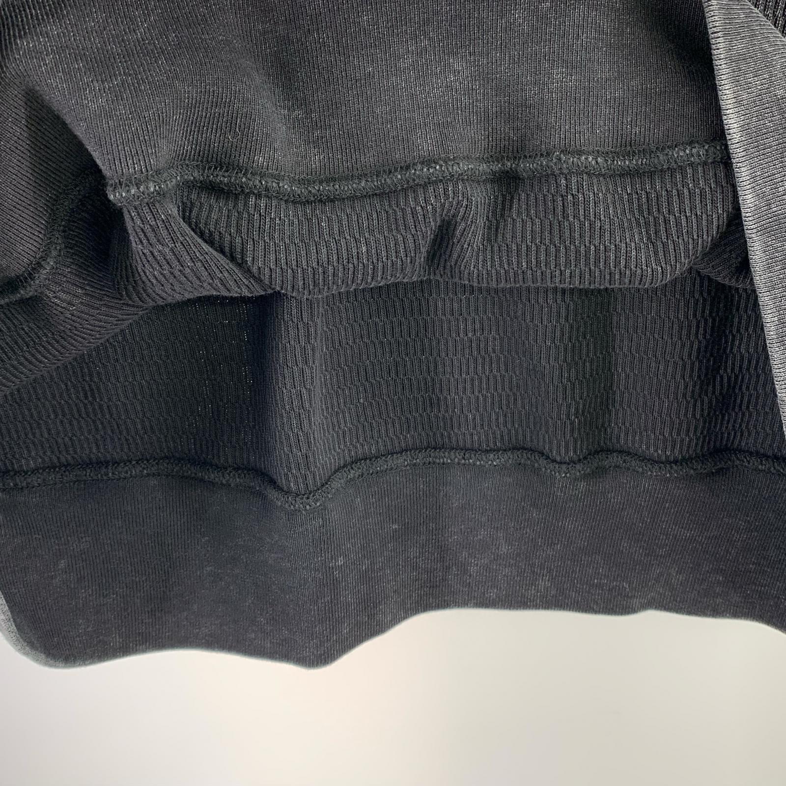 長袖Tシャツ ハニカムサーマル スウェット M ブラック