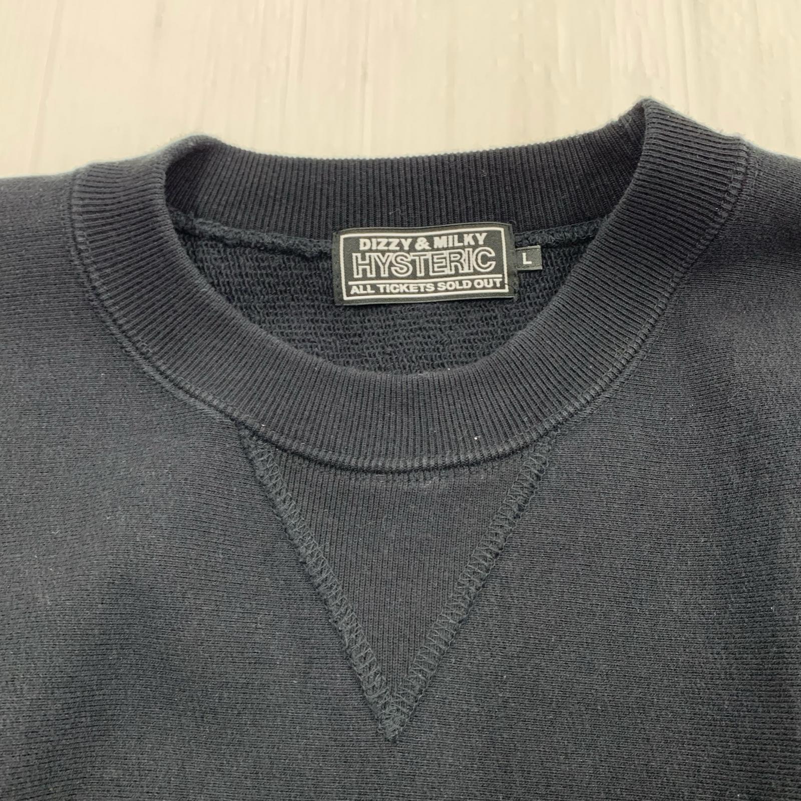 スウェット MAIDEN LOGO刺繍 SWEAT L ブラック