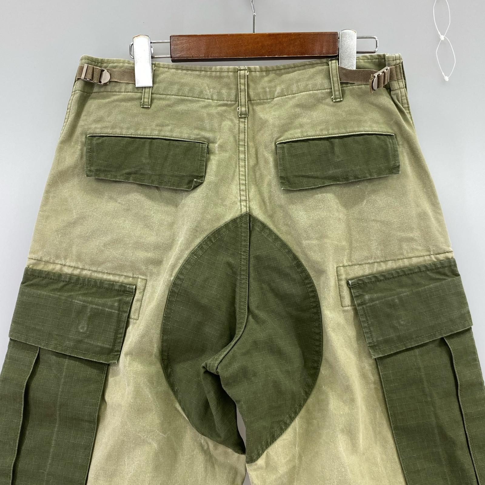 パンツ COMME des GARCONS HOMME クレイジーパターンカーゴパンツ XS オリーブ