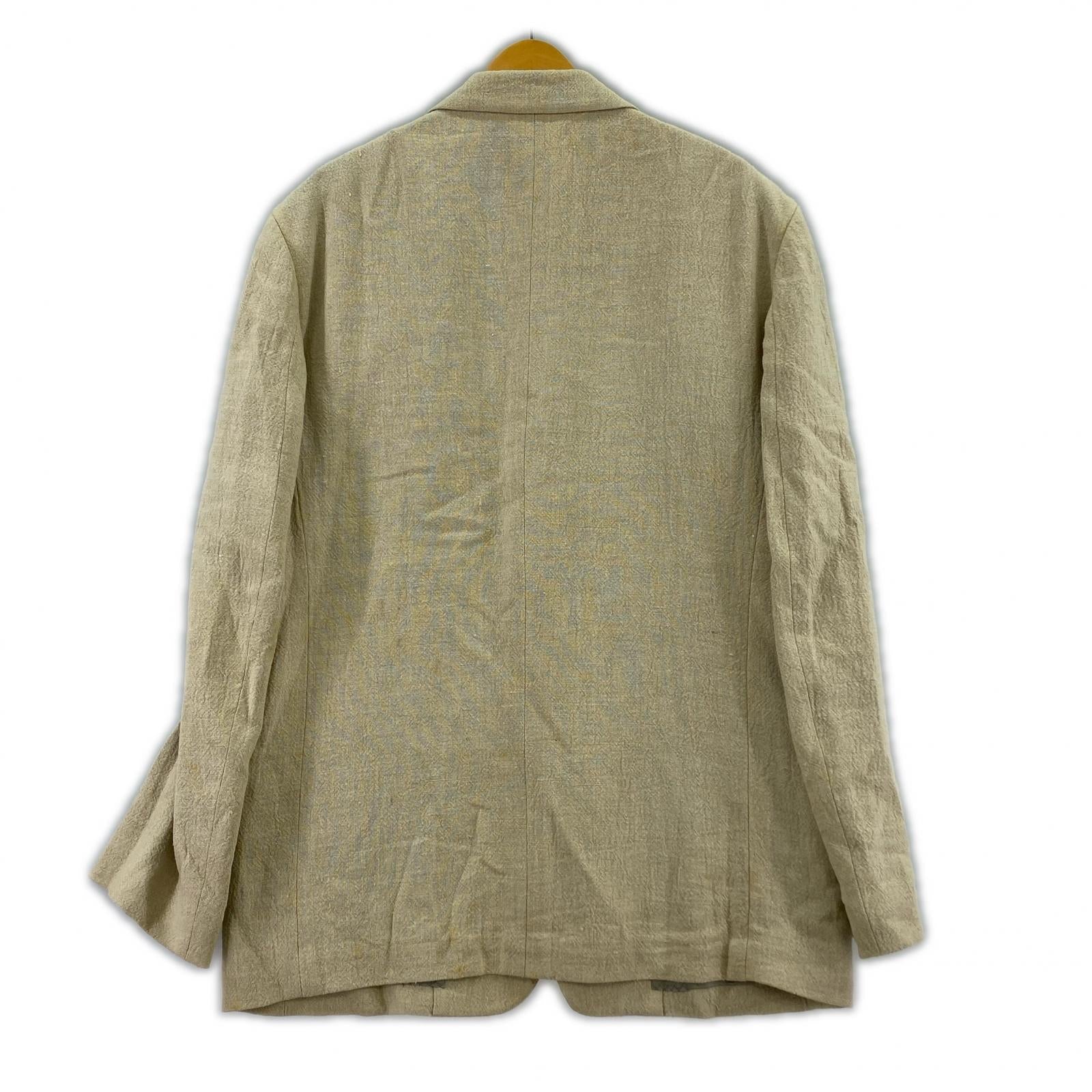 ジャケット ISSEY MIYAKE オールド ヘビーリネンジャケット L ベージュ L ベージュ