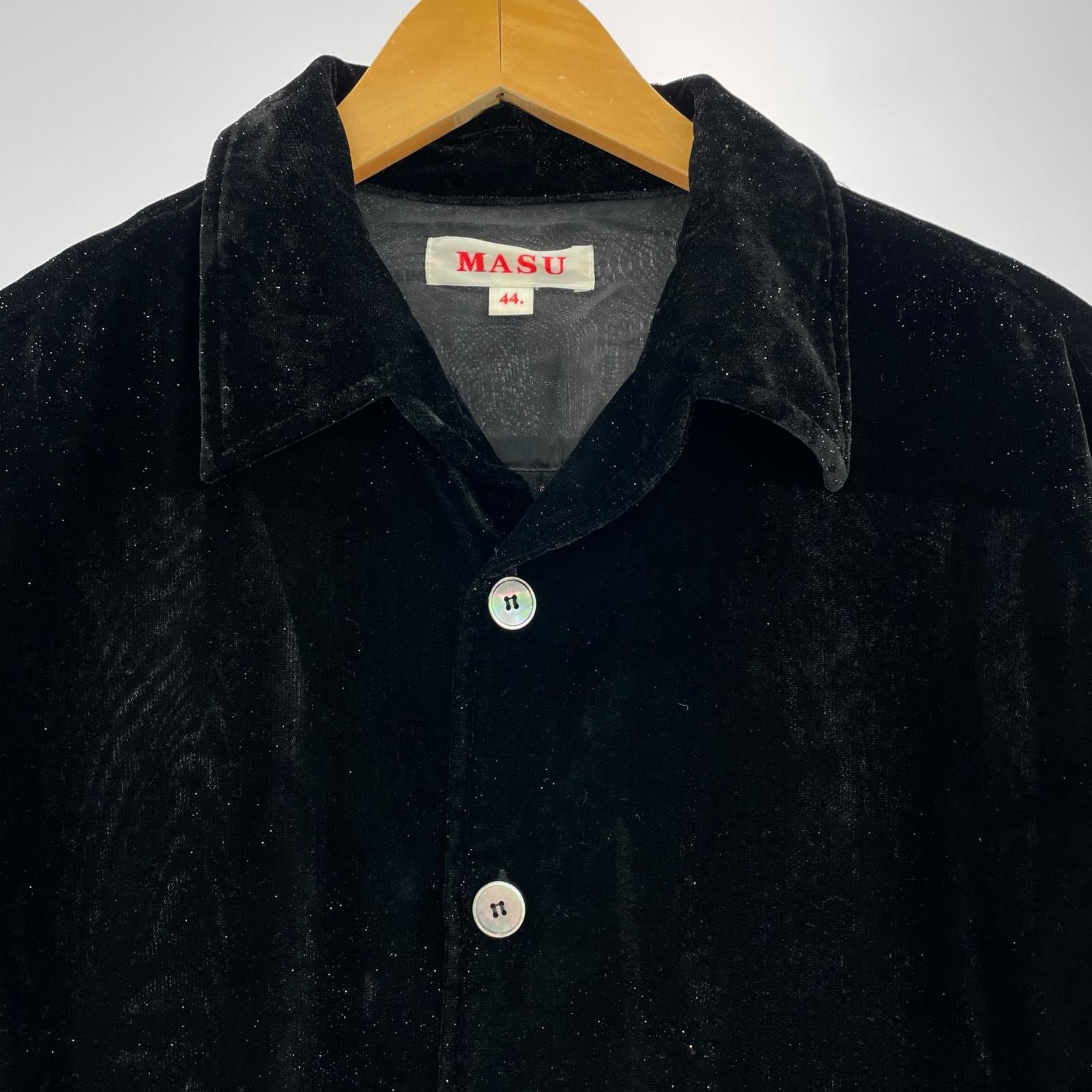 長袖シャツ 24SS/VELVET SHIRT/44/MPFW-SH0624 44 ブラック