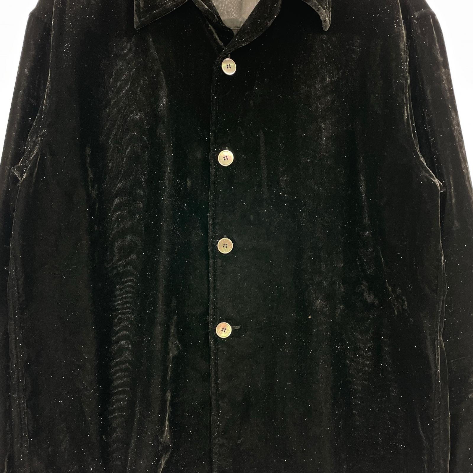 長袖シャツ 24SS/VELVET SHIRT/44/MPFW-SH0624 44 ブラック