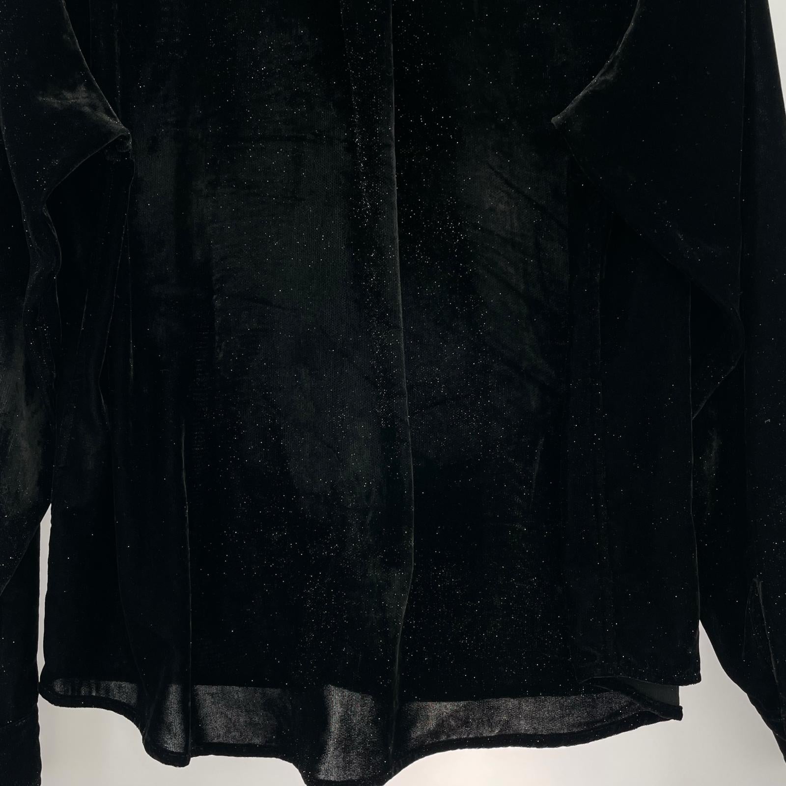 長袖シャツ 24SS/VELVET SHIRT/44/MPFW-SH0624 44 ブラック