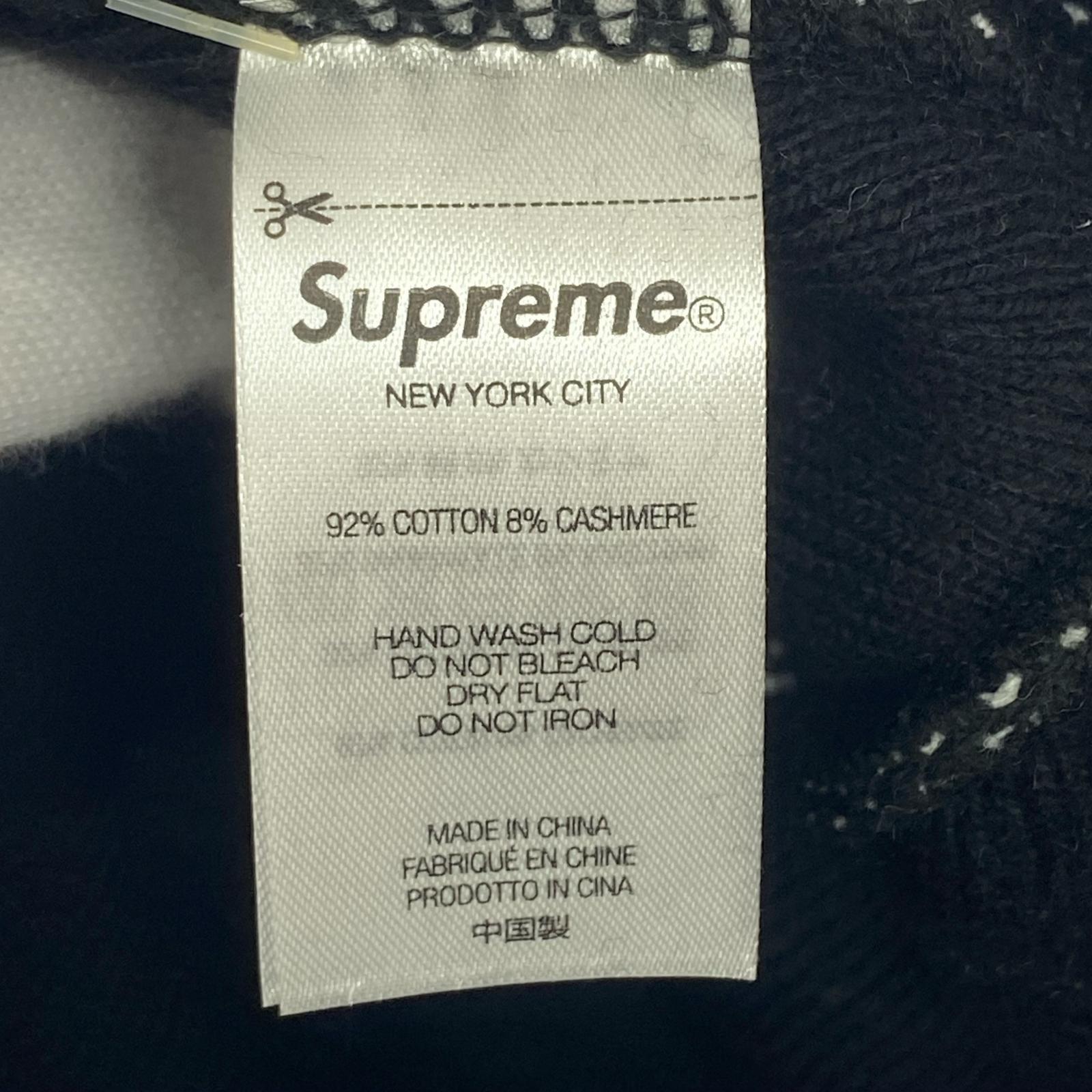ニットキャップ Supreme Big Logo Beanie 黒 ブラック