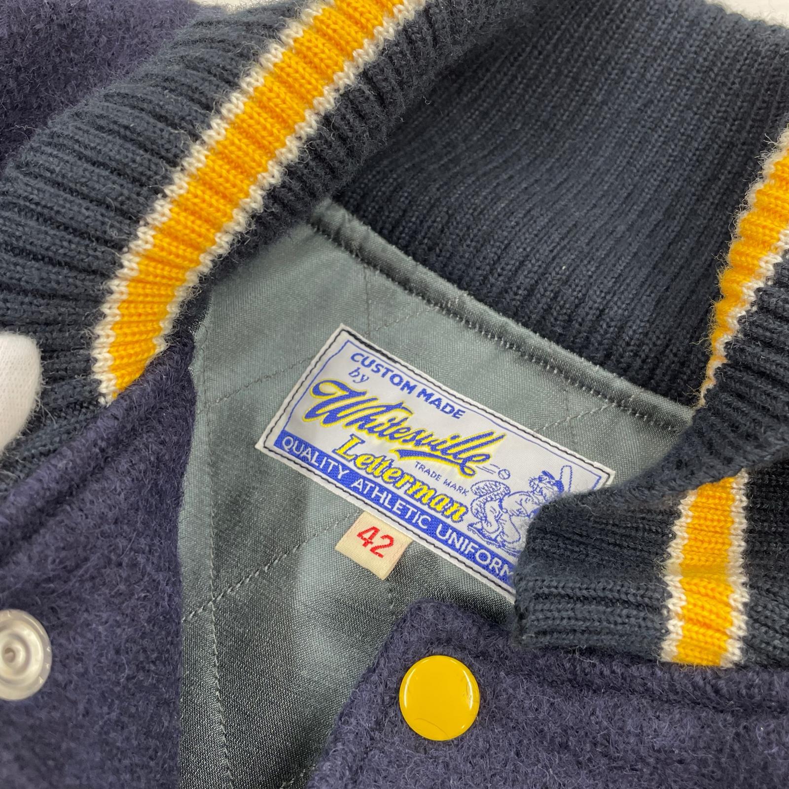 ブルゾン Whitesville WOOL MELTON AWARD JKT FULL 42 ネイビー