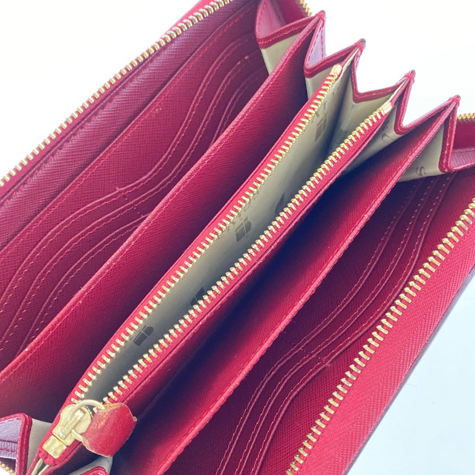 長財布 SCIVA 赤 レッド