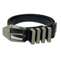その他アクセサリー MedusaHead Buckle Belt クロコ型押し レザー ブラック ブラック