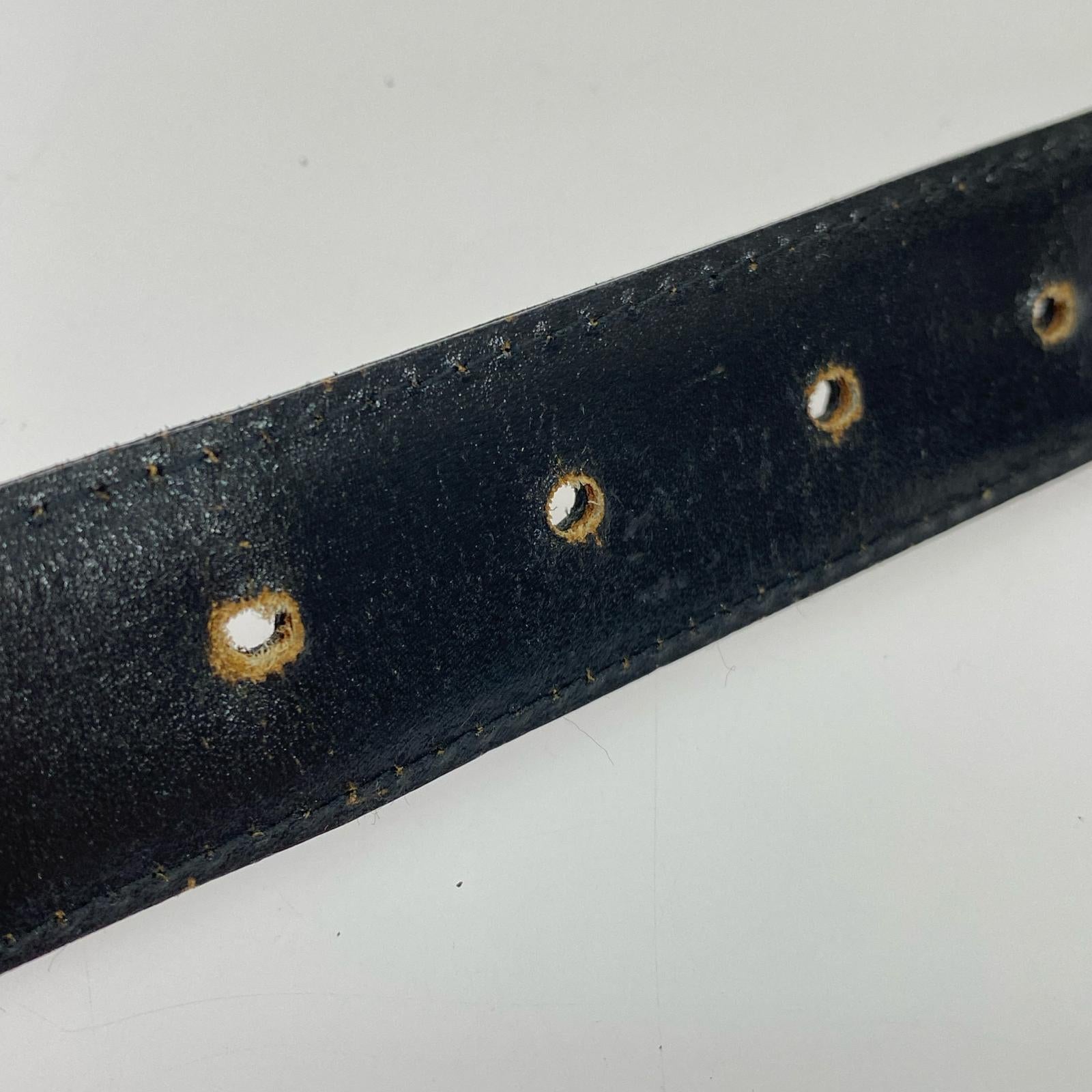 その他アクセサリー MedusaHead Buckle Belt クロコ型押し レザー ブラック ブラック