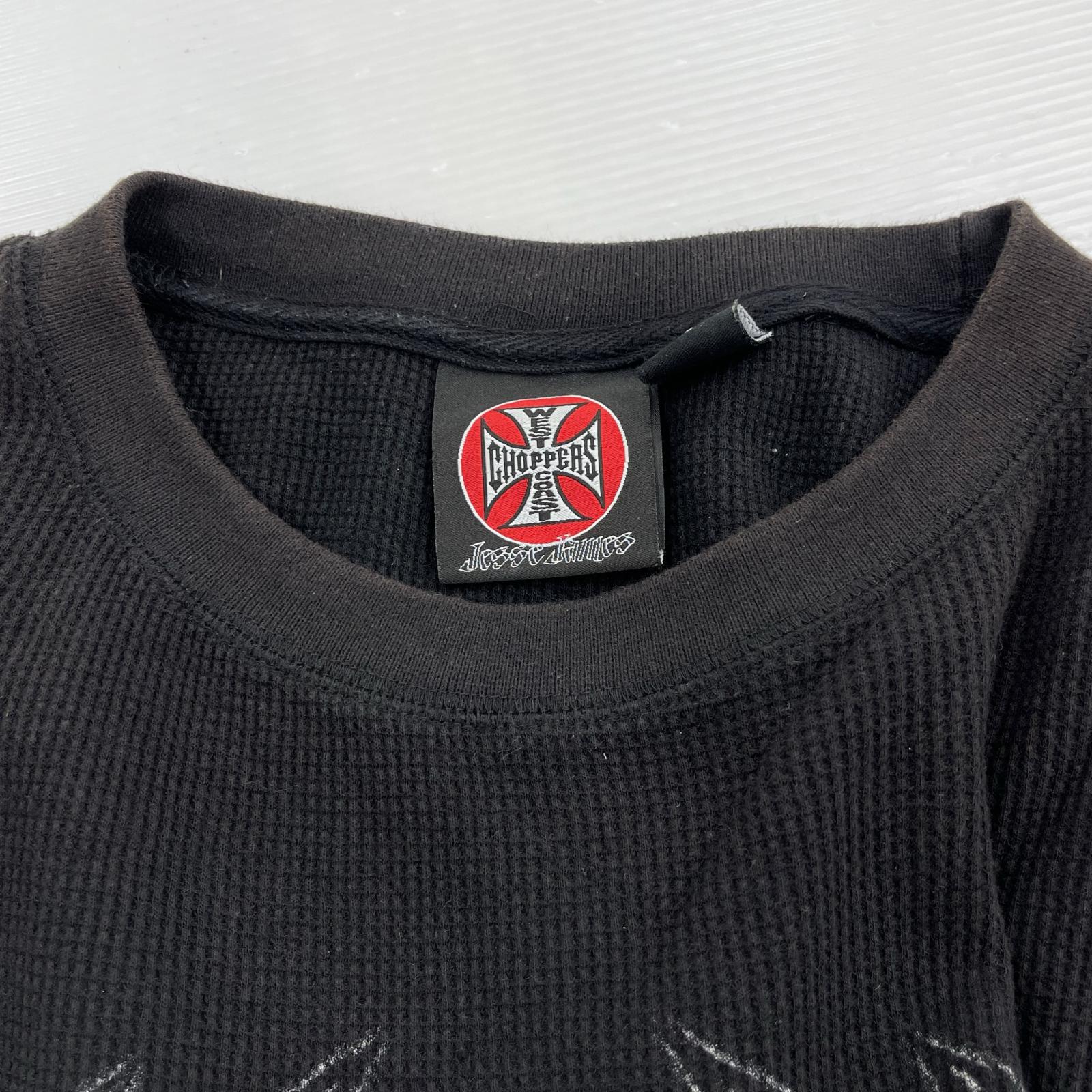 長袖Tシャツ 00s WEST COAST CHOPPERS L/STee サーマル XL ブラック