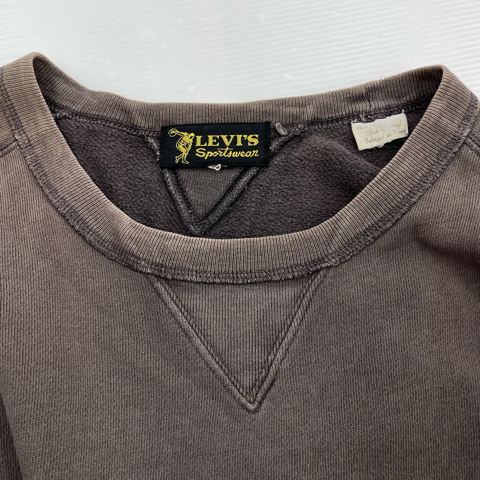 スウェット 復刻 両Vスウェット M M ブラウン
