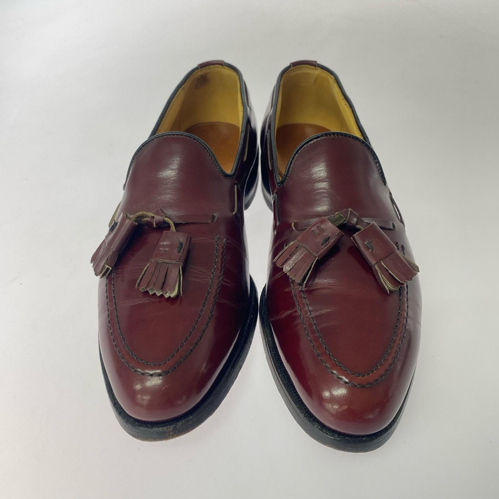 シューズ allen edmonds/タッセルローファー/7.5/8297 レッド