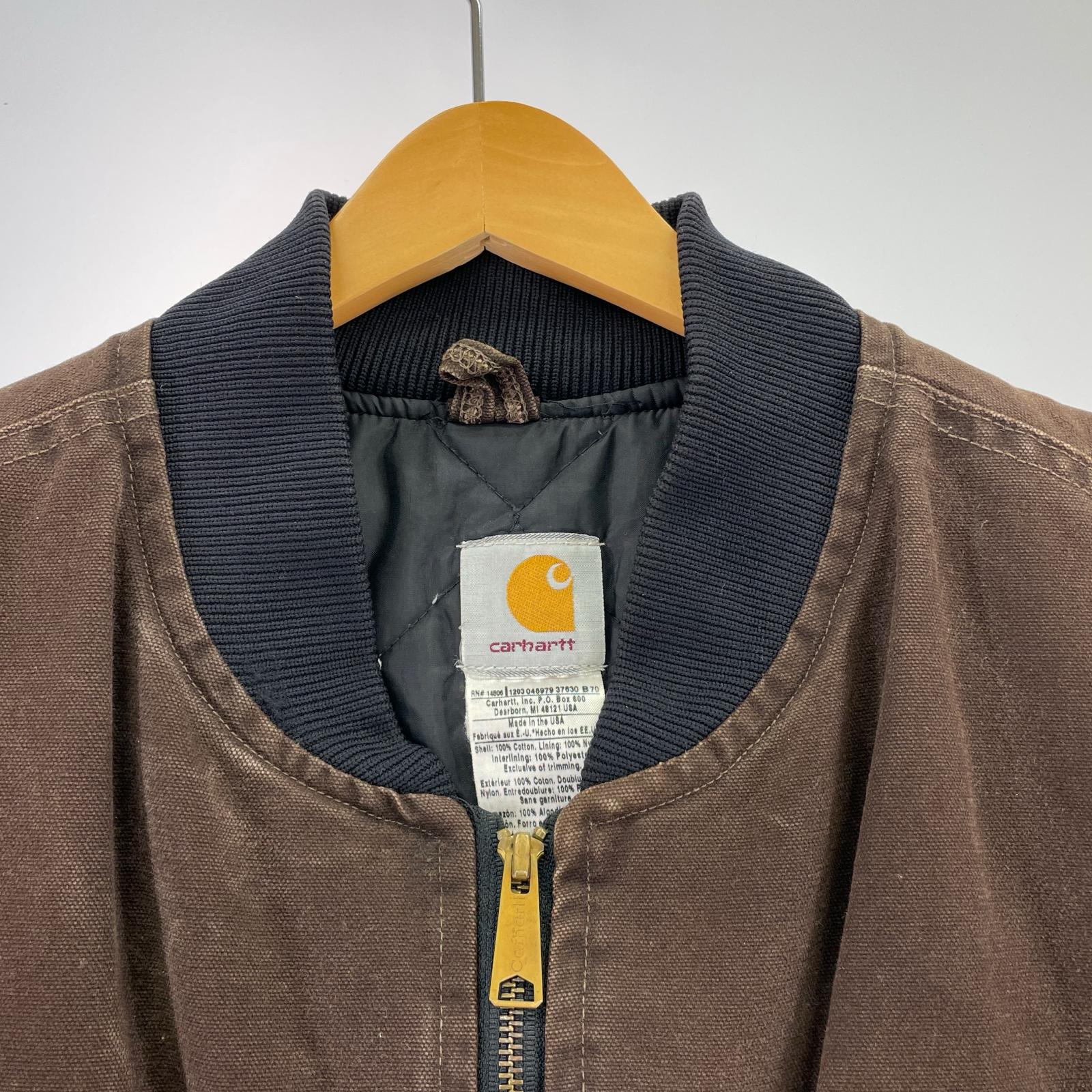 その他アウター USA製 ダックベスト 茶 XXL ブラウン