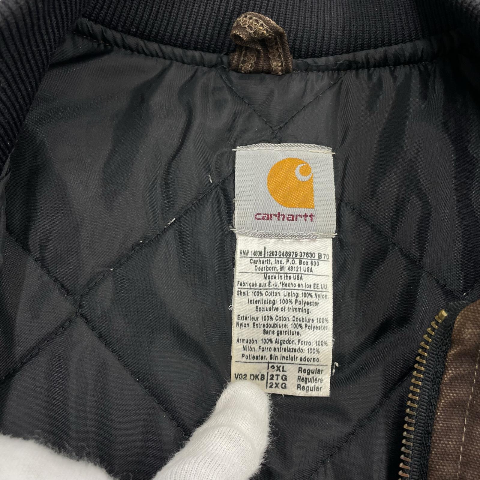 その他アウター USA製 ダックベスト 茶 XXL ブラウン