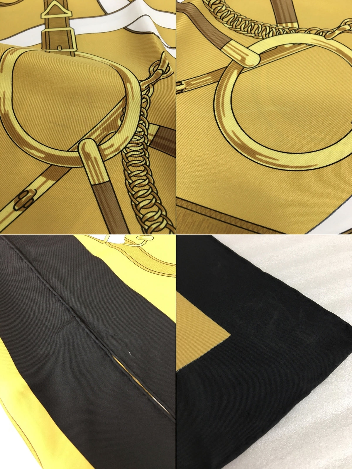 HERMES 黄金の拍車 スカーフ