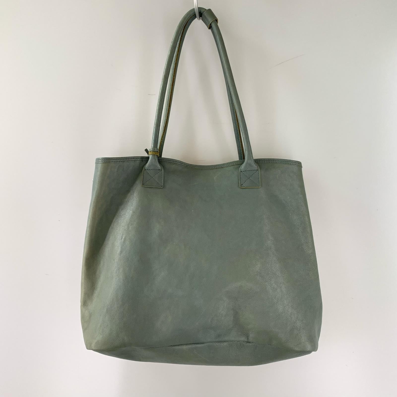 トートバッグ REN 牛革 トートバッグ グリーン