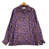 長袖シャツ レオパード M M グレー