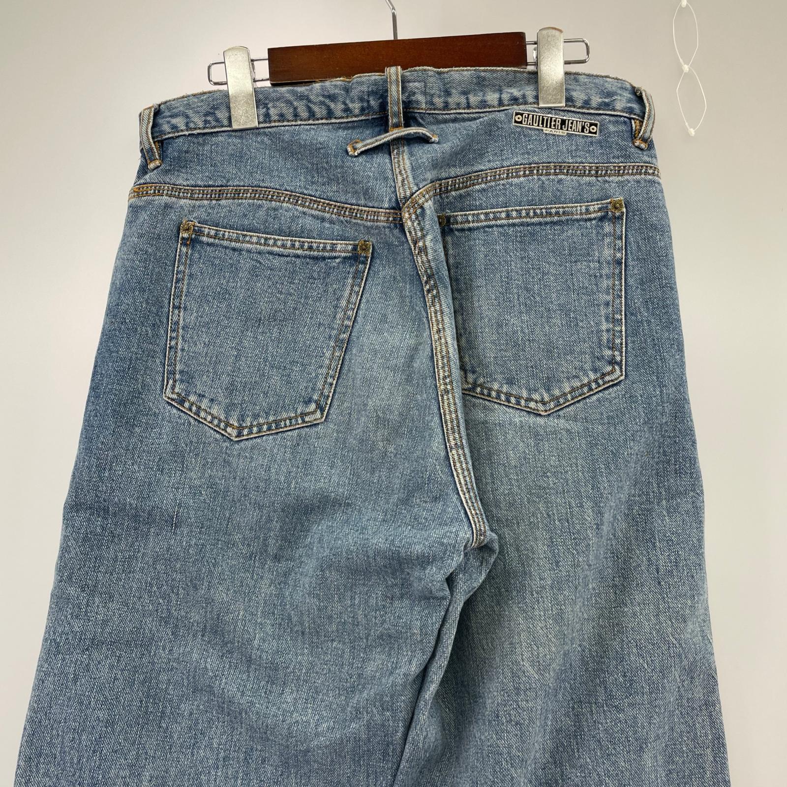 デニムパンツ JEAN-PAUL GAULTIER 90s頃 GAULTIER JEANS ストレートデニムパンツ 49 ブルー