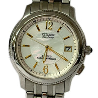腕時計 EXCEED ECO-DRIVE 電波時計 シルバー