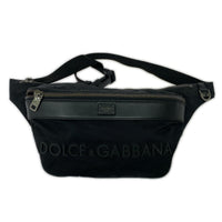 ボディバッグ DOLCE&GABBANA ナイロン×レザー ボディバッグ ブラック