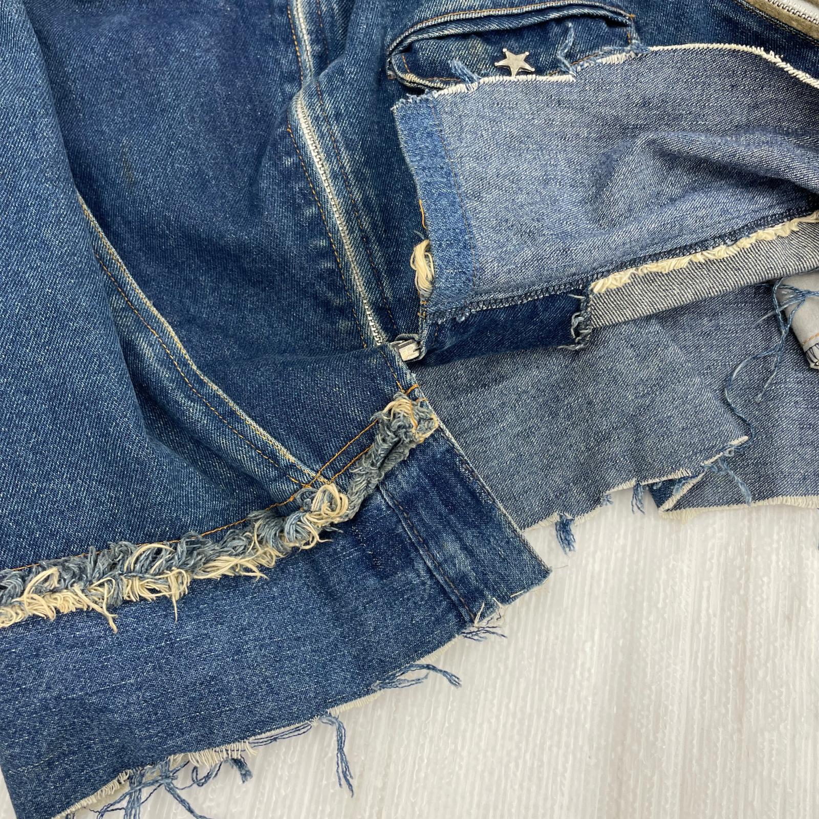 デニムジャケット キューズカンパニー スエード デニムJKT