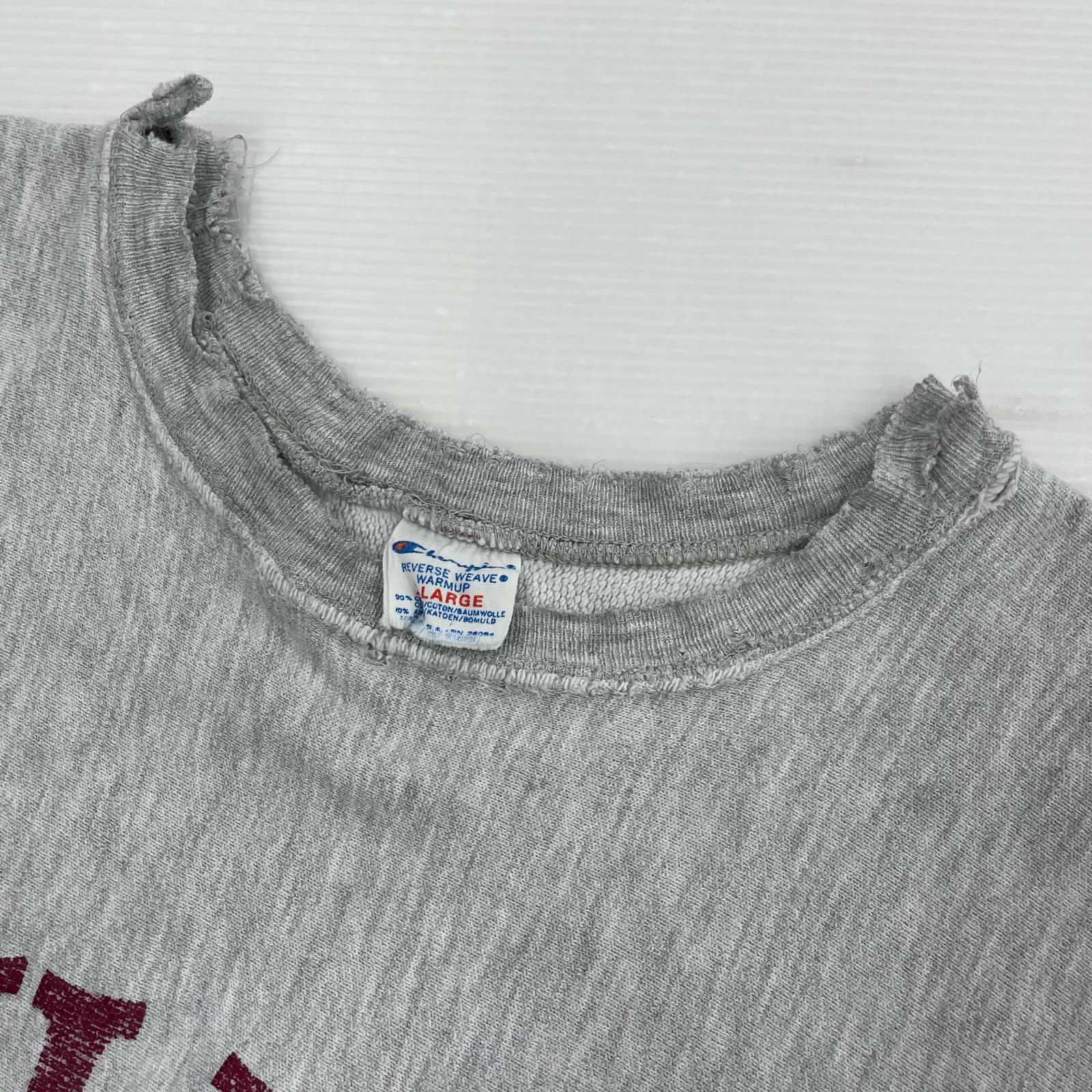 スウェット 80s REVERSE WEAVE/CHI PHI L グレー