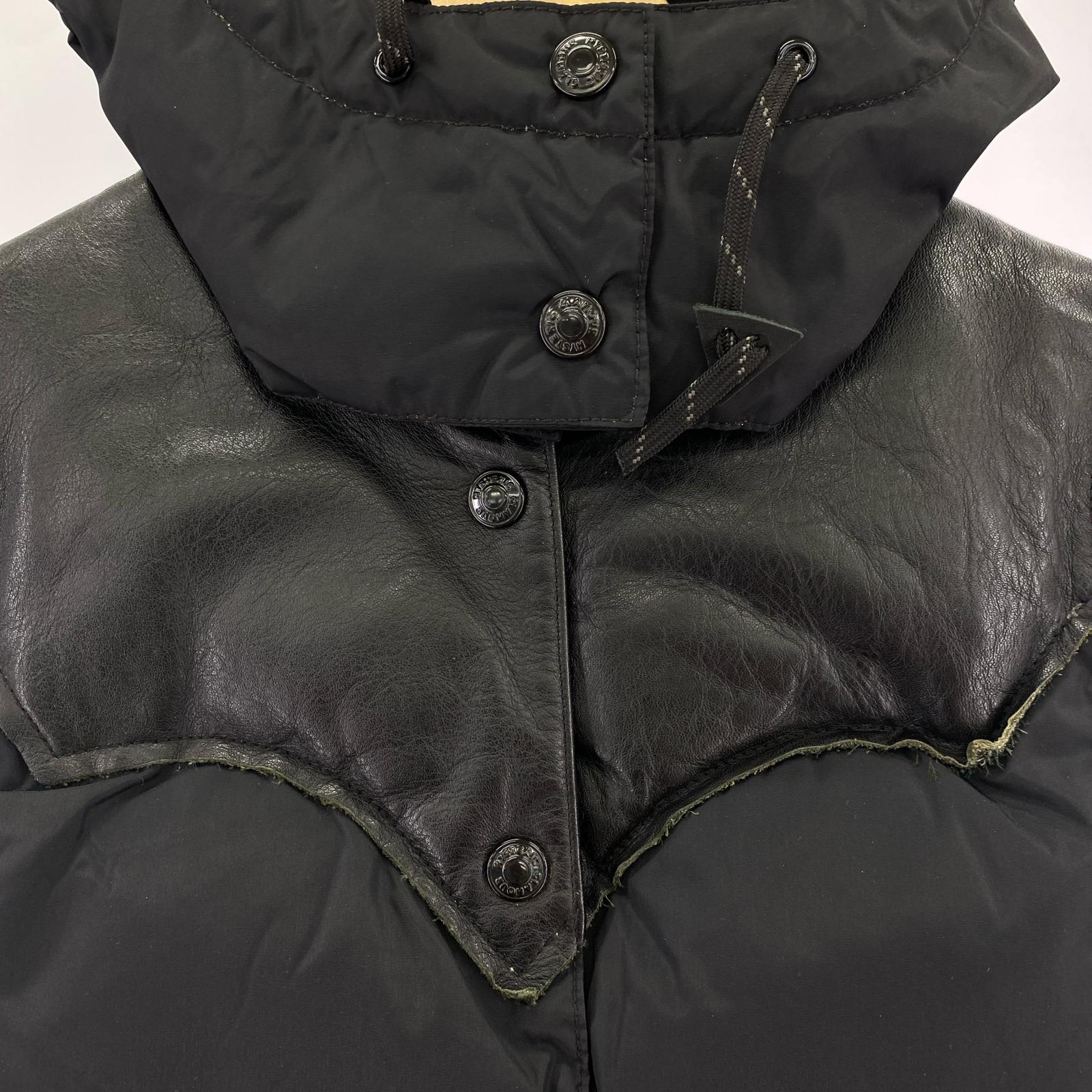 長袖シャツ × Hysteric Glamour ダウンベスト 黒 ブラック