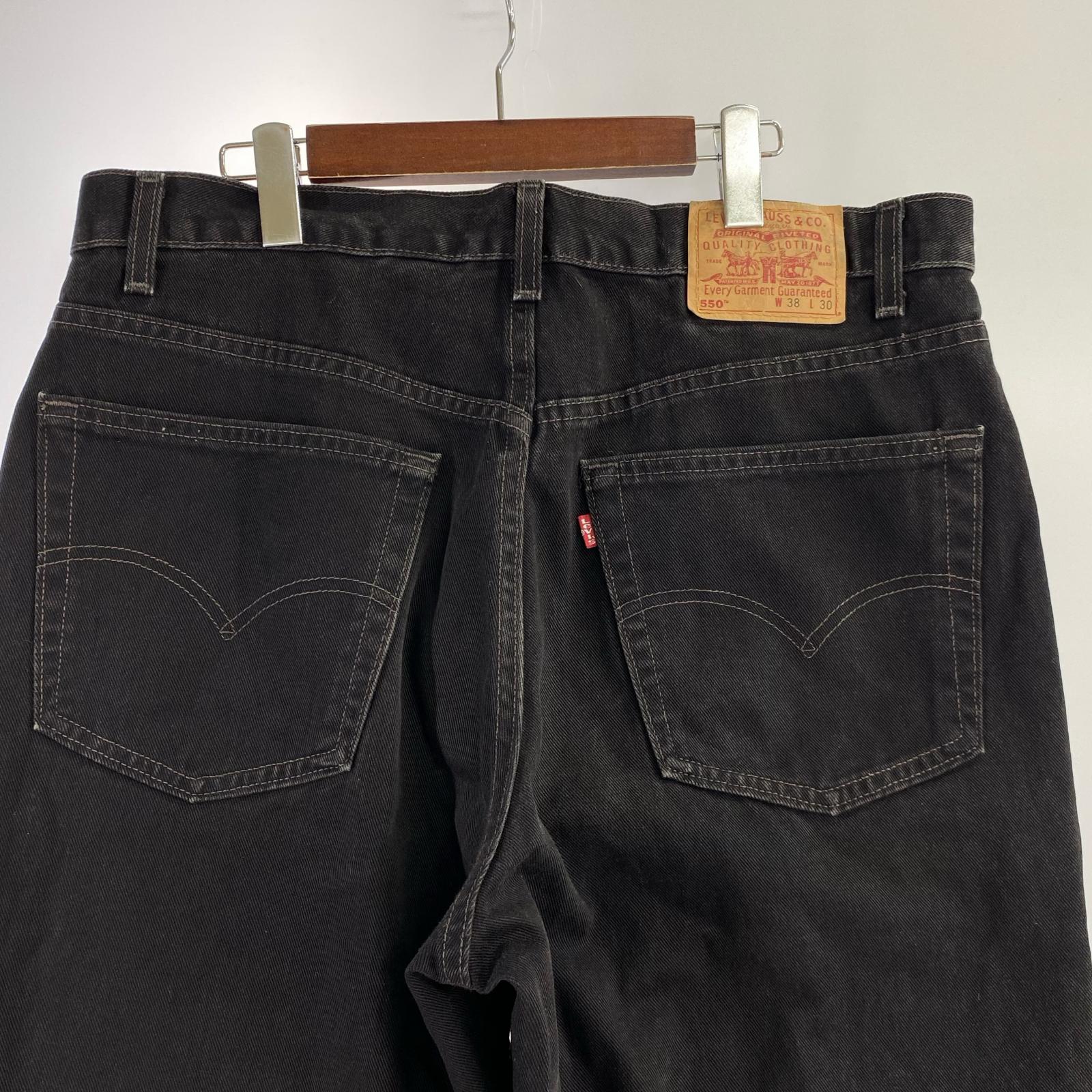 デニムパンツ 550-0260 USA製 ブラック w38 38 ブラック