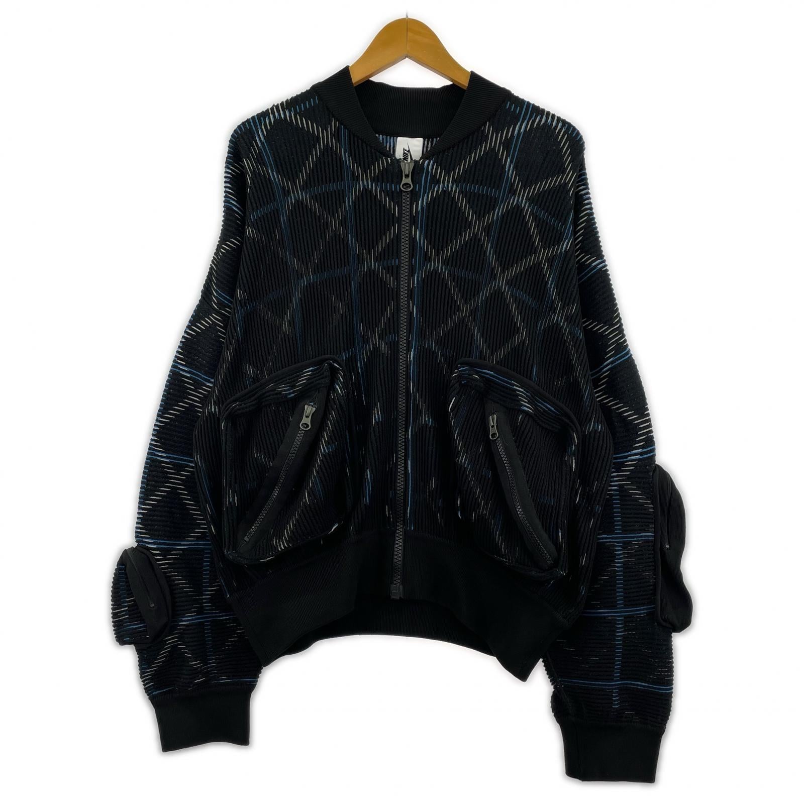 ジャケット NIKE×UNDER COVER NIT MA-1 BOMBER JACKE 黒(M) M ブラック