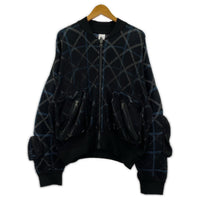 ジャケット NIKE×UNDER COVER NIT MA-1 BOMBER JACKE 黒(M) M ブラック