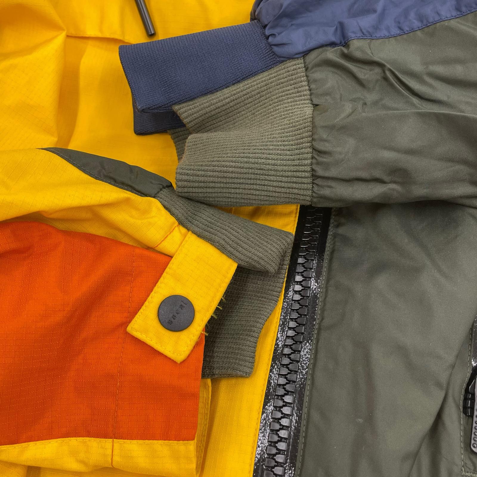 ジャケット NIKE×sacia 19AW Double-Zip Jacket カーキ×黄 (L) L
