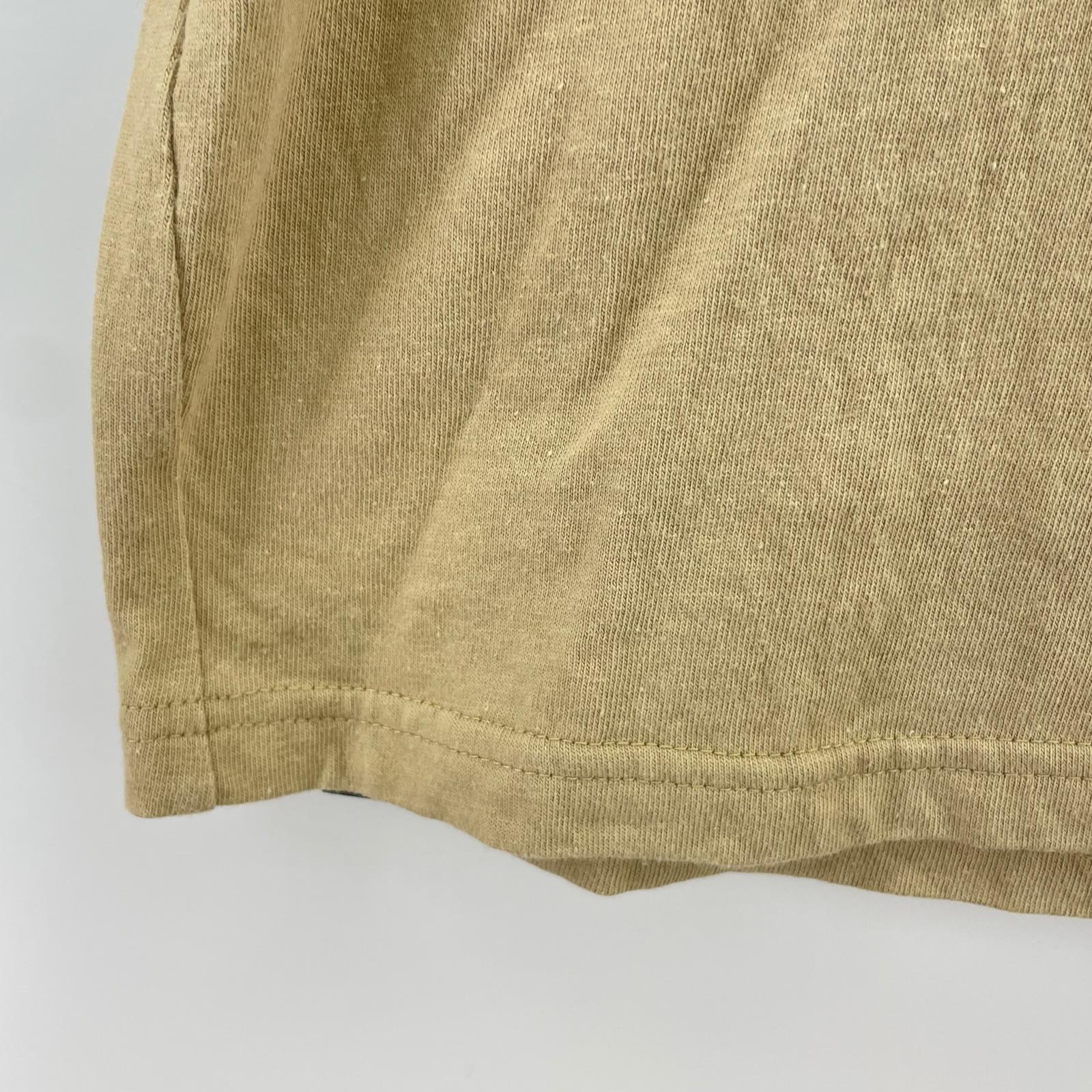 長袖Tシャツ ロンt ベージュ (M) M ベージュ