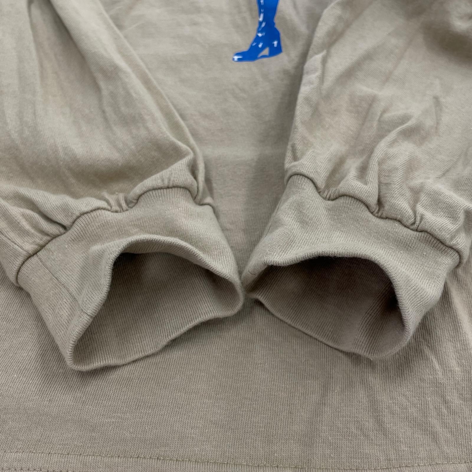 長袖Tシャツ ロンt ベージュ (M) M ベージュ