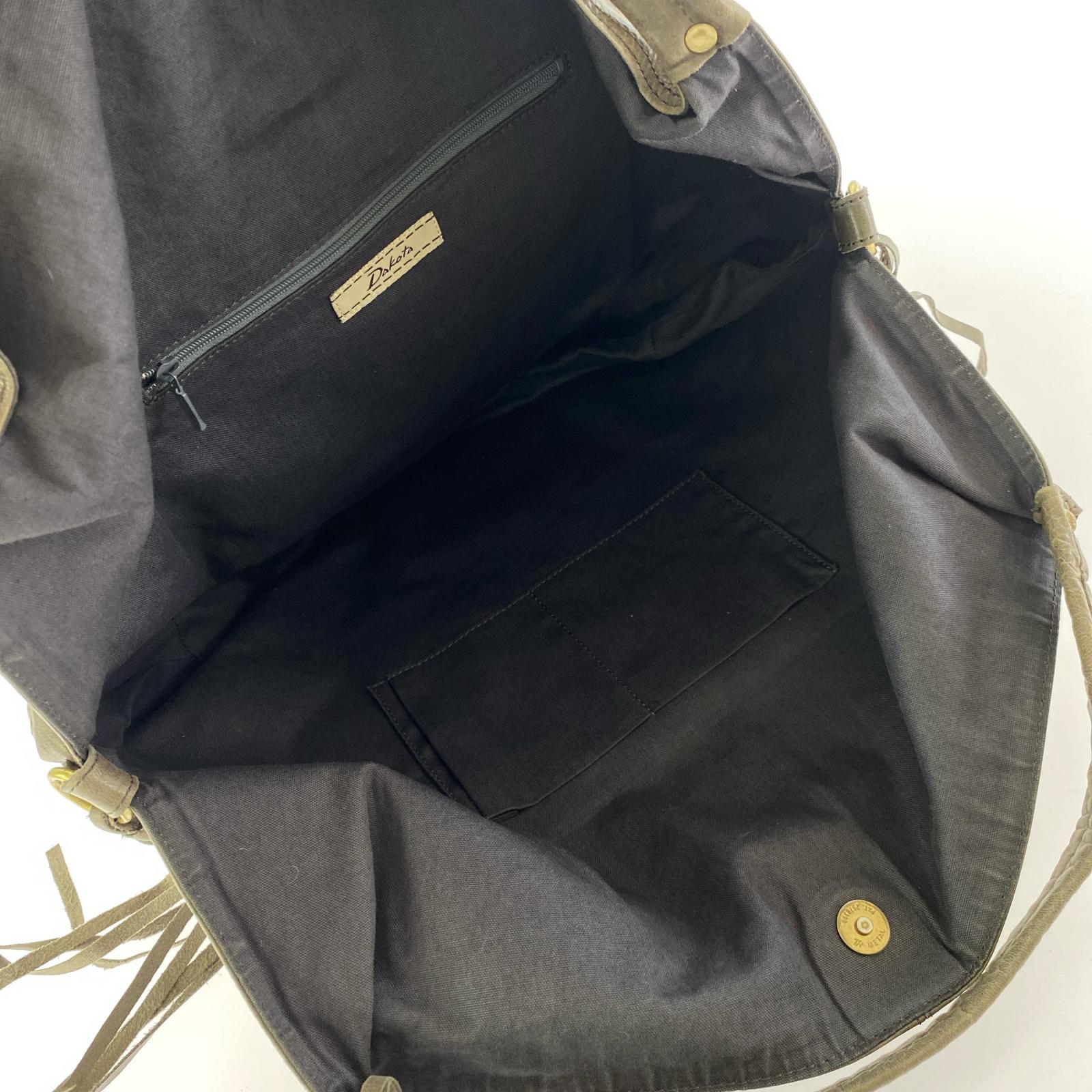 ハンドバッグ Dakota レザー ハンドバッグ グレー グレー