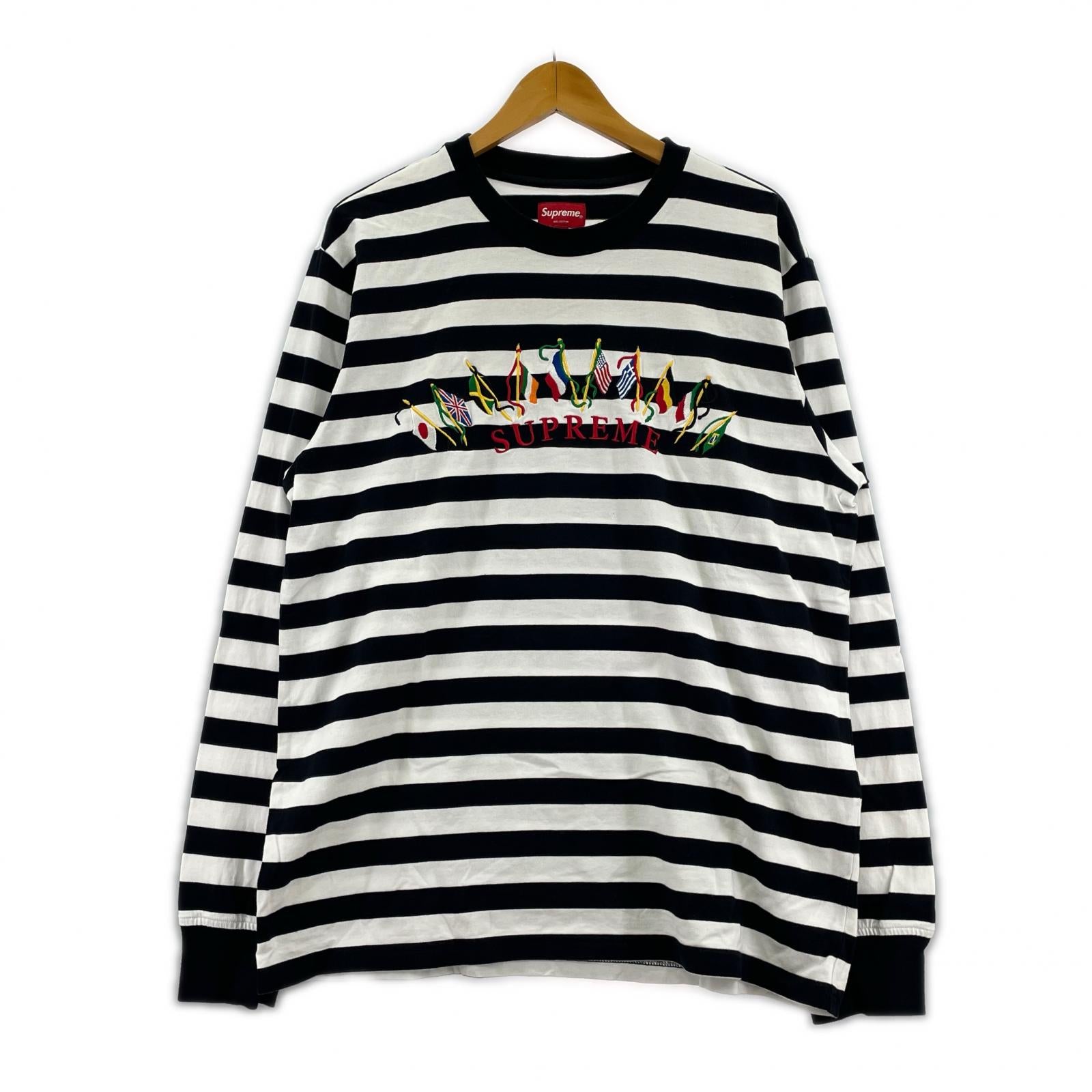 長袖Tシャツ 19AW Supreme Flags L/S top (M) M