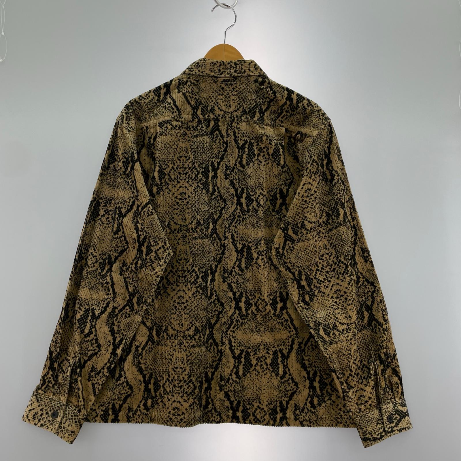 ブルゾン 20AW Supreme snakeskin corduroy zip up shirt (M) M ブラウン