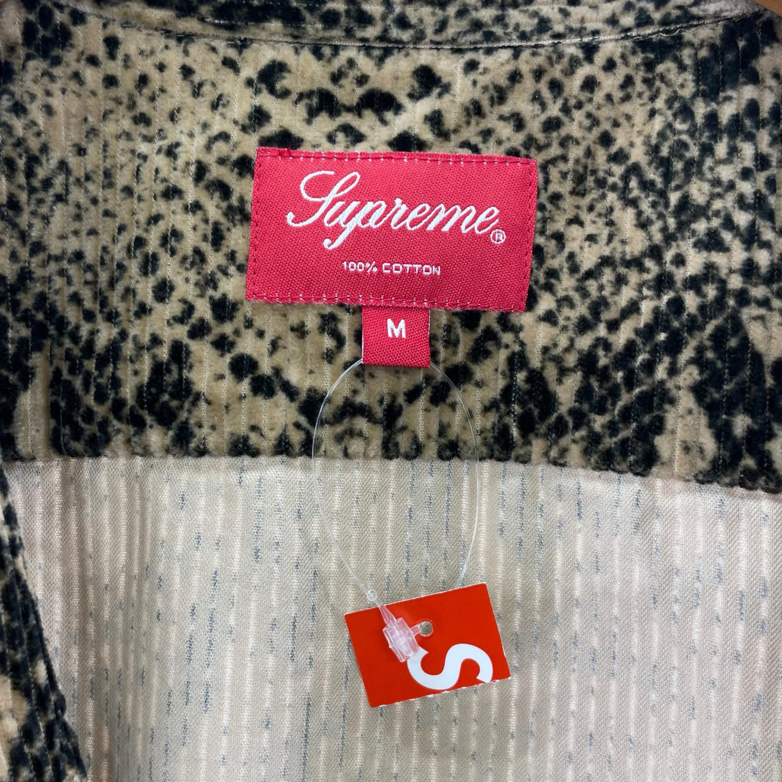 ブルゾン 20AW Supreme snakeskin corduroy zip up shirt (M) M ブラウン
