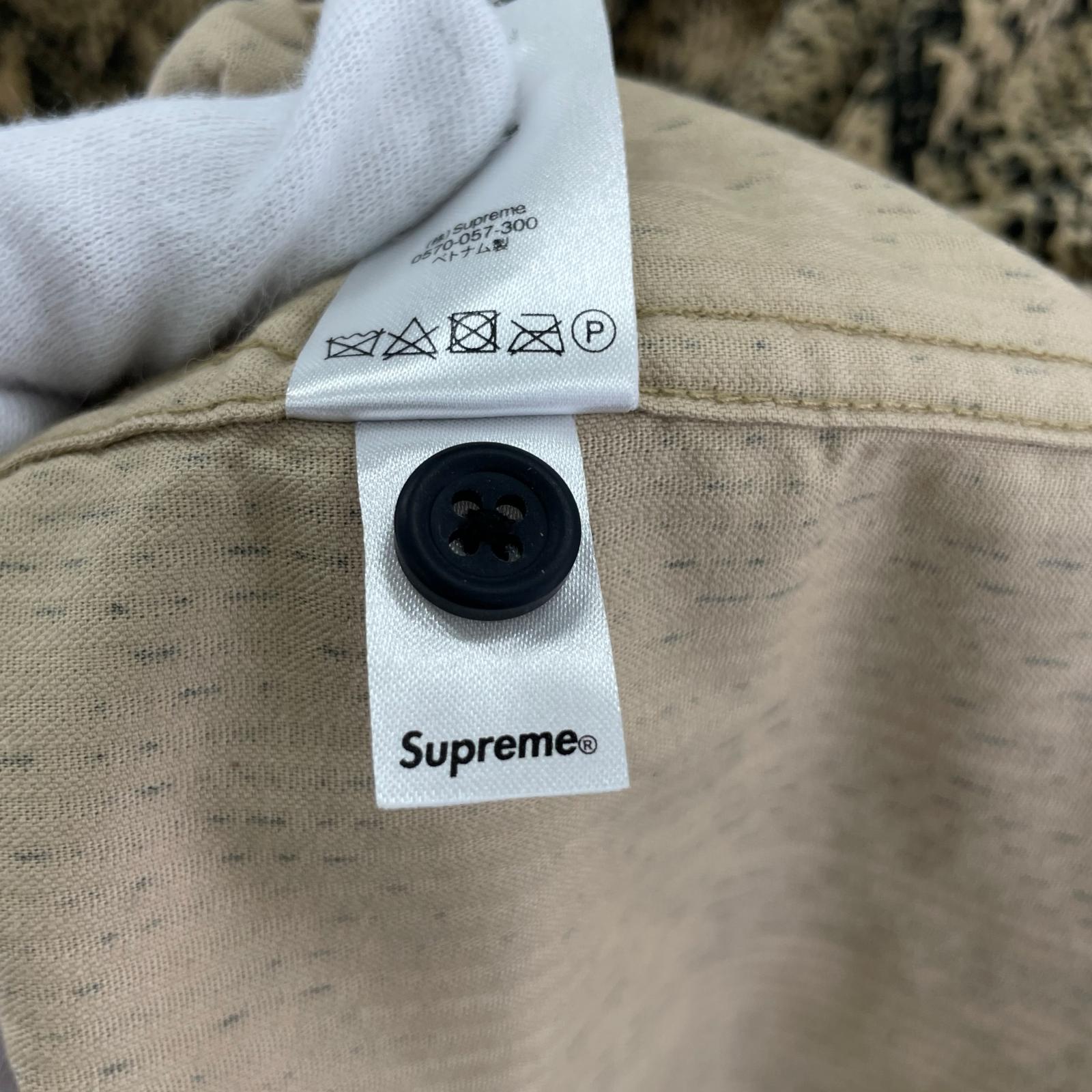 ブルゾン 20AW Supreme snakeskin corduroy zip up shirt (M) M ブラウン