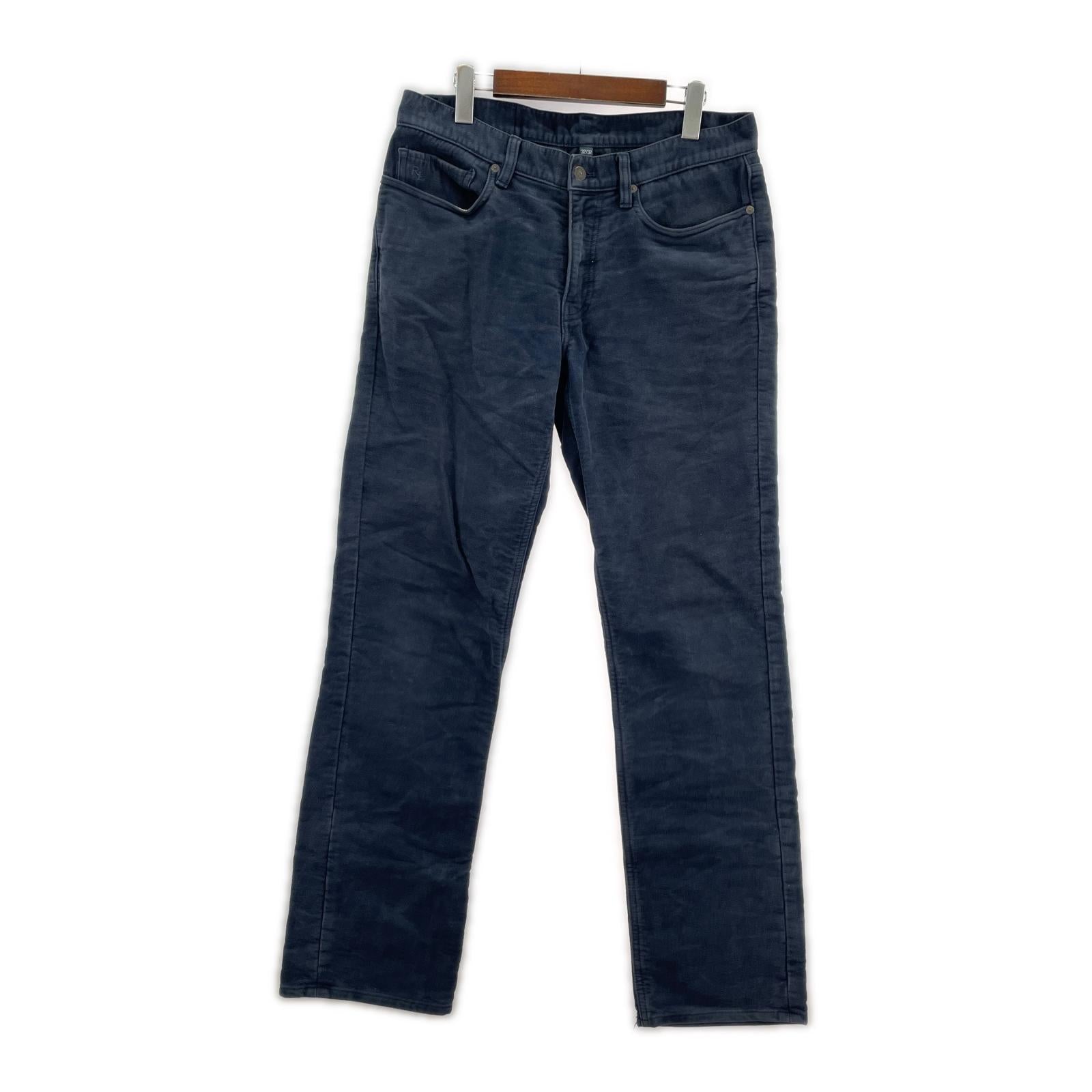 パンツ RALPH LAUREN コットンパンツ 紺 32