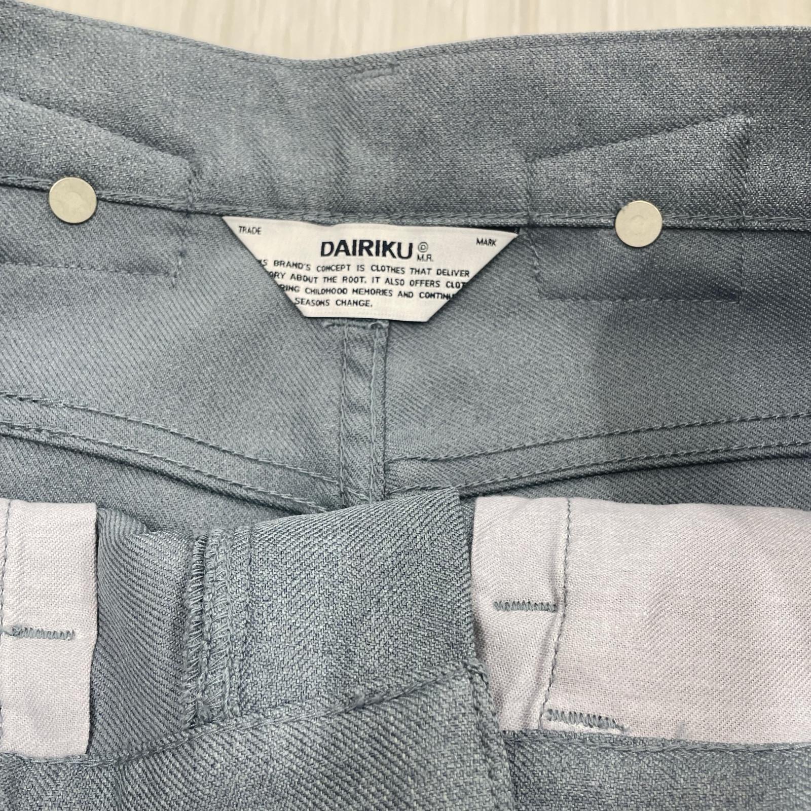 パンツ DAIRIKU 22SS ストレートパンツ 27 サックス 27