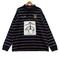 ポロシャツ Brooks Brothers BIOTOP別注 ラガーシャツ M 黒 M ブラック