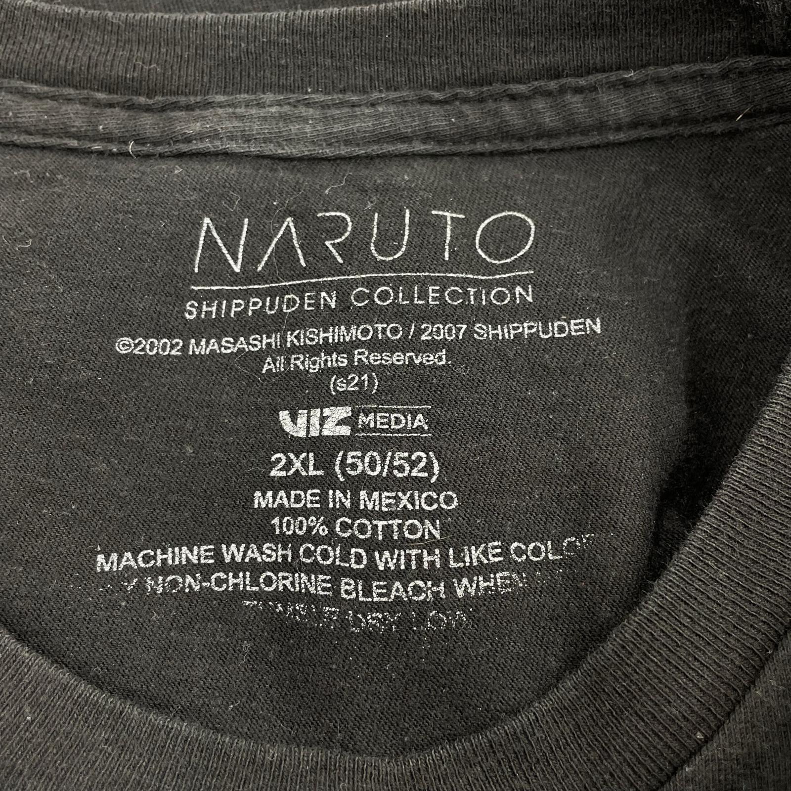 半袖Tシャツ うずまきナルト S/S TEE 黒 (2XL) ブラック